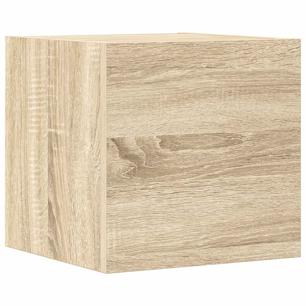 vidaXL 4 Piece TV Cabinet Set Sonoma Oak Engineered Wood