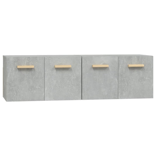 vidaXL Wall Cabinets 2 pcs Concrete Grey 60x36.5x35 cm Engineered Wood