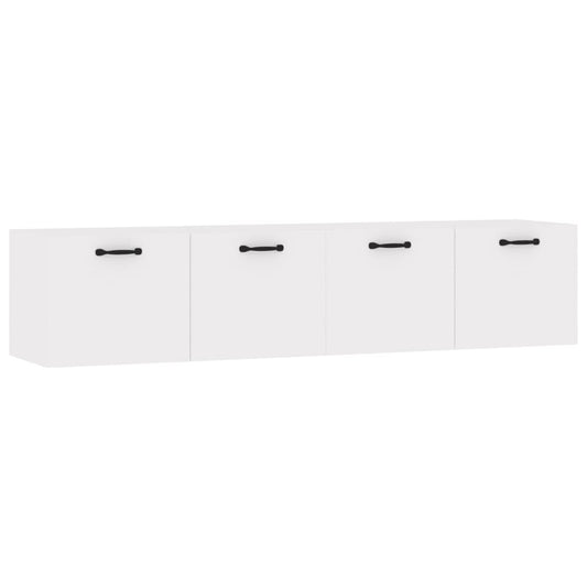 vidaXL Wall Cabinets 2 pcs White 60x36.5x35 cm Engineered Wood