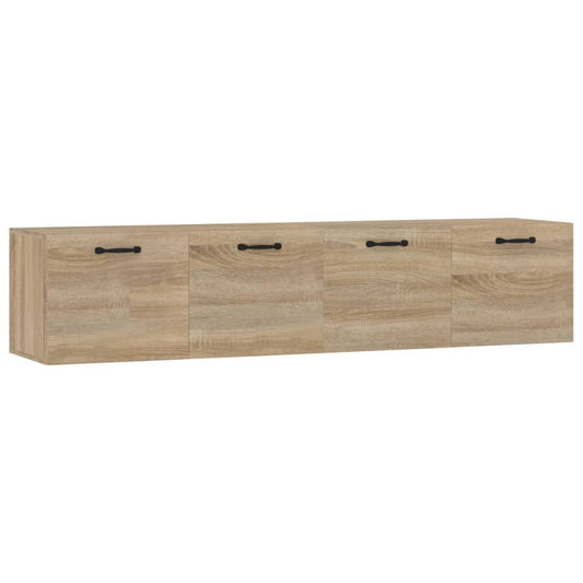 vidaXL Wall Cabinets 2 pcs Sonoma Oak 60x36.5x35 cm Engineered Wood