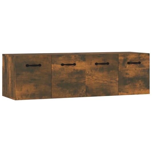 vidaXL Wall Cabinets 2 pcs Smoked Oak 80x35x36.5 cm Engineered Wood