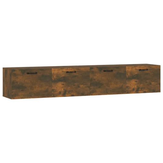 vidaXL Wall Cabinets 2 pcs Smoked Oak 100x36,5x35 cm Engineered Wood