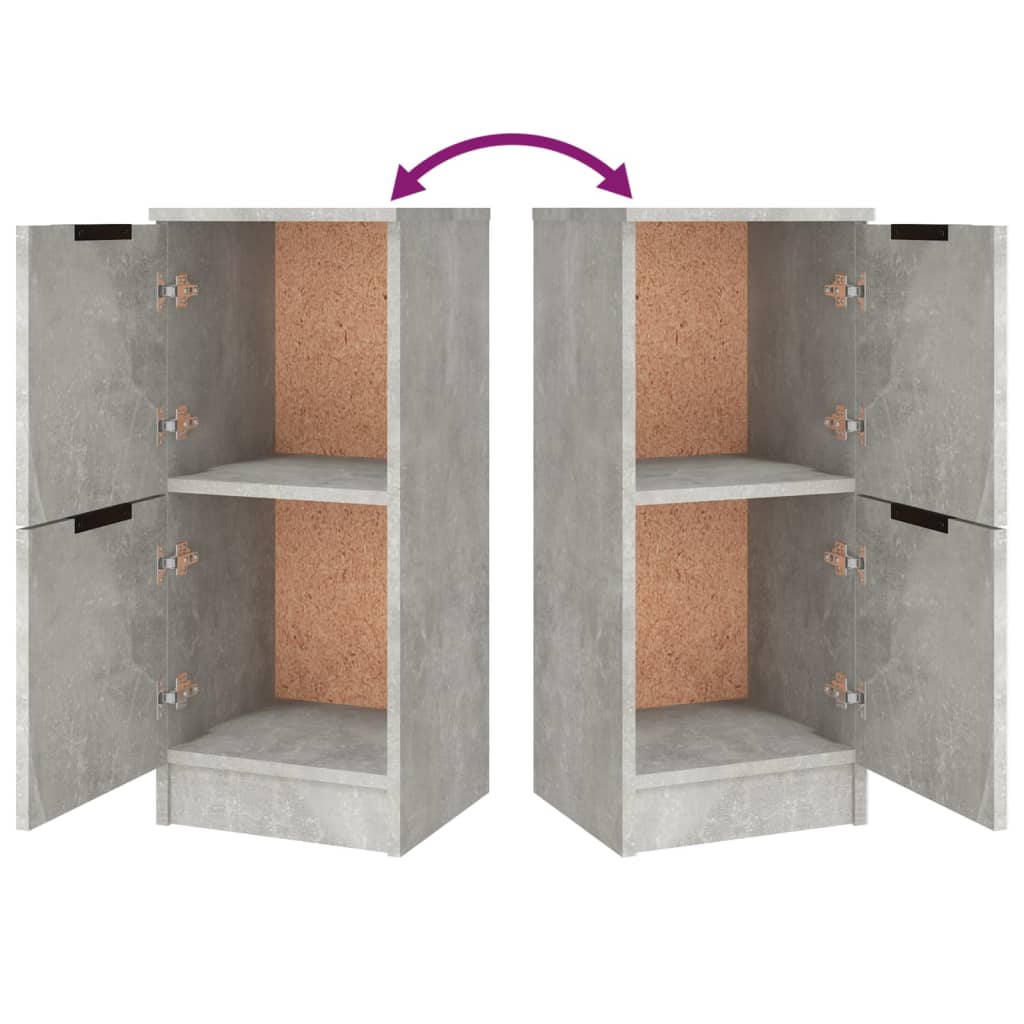 vidaXL Sideboards 3 pcs Concrete Grey Engineered Wood