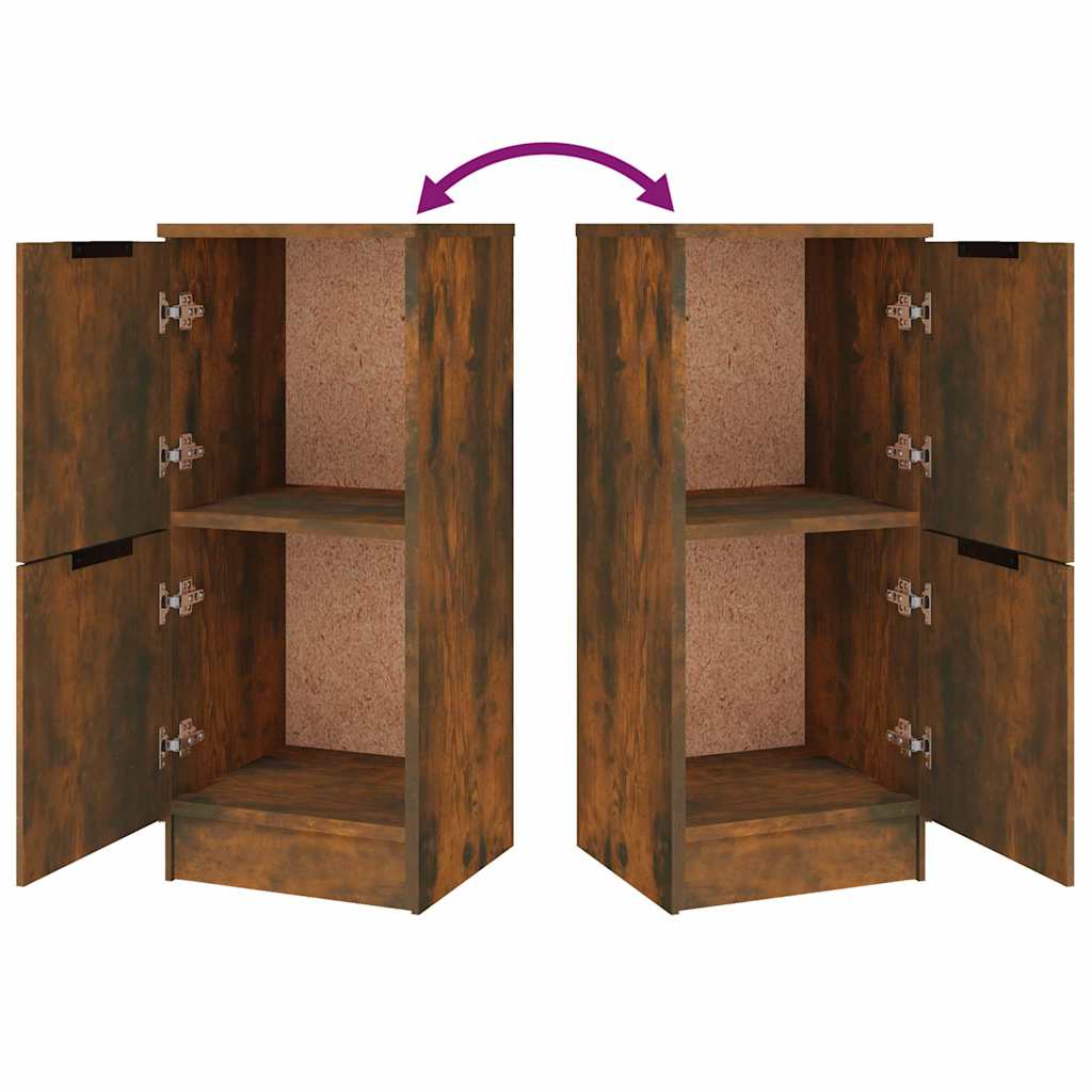 vidaXL Sideboards 3 pcs Smoked Oak Engineered Wood