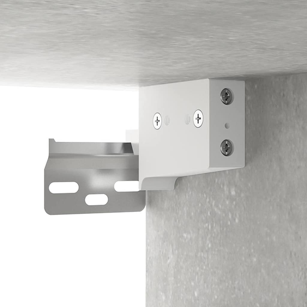 vidaXL Wall Cabinets 2 pcs Concrete Grey 68x30x20 cm Engineered Wood