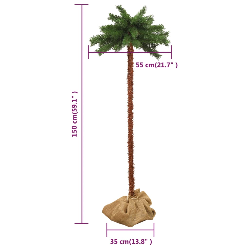 vidaXL Christmas Tree with LEDs 150 cm