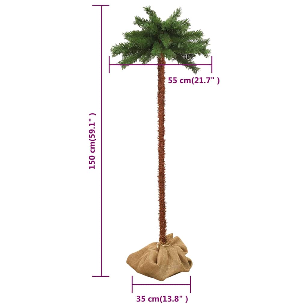 vidaXL Christmas Tree with LEDs 150 cm