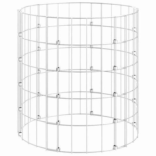 vidaXL Garden Composter Ø50x50 cm Galvanised Steel