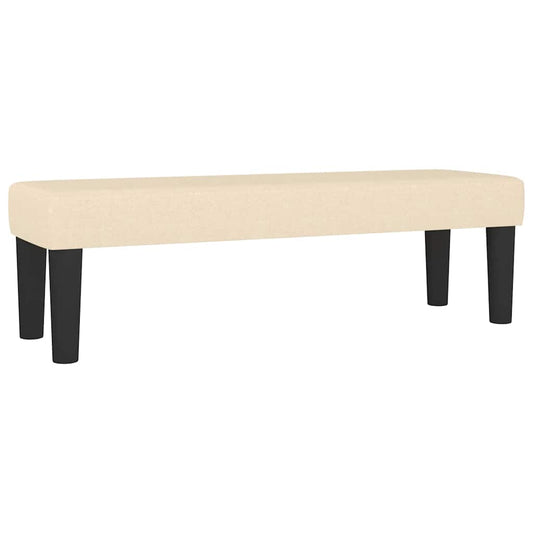vidaXL Bench Cream 100x30x30 cm Fabric