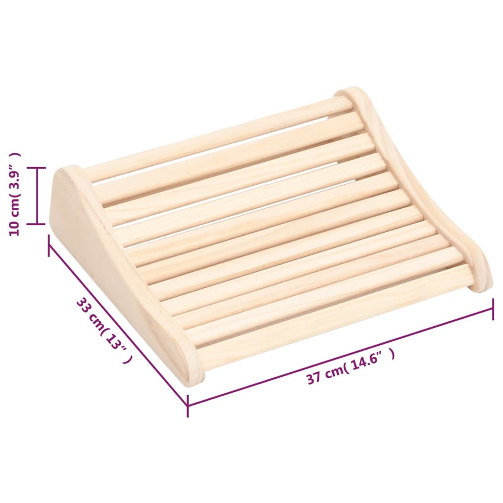 vidaXL Sauna Headrest Solid Wood Pine