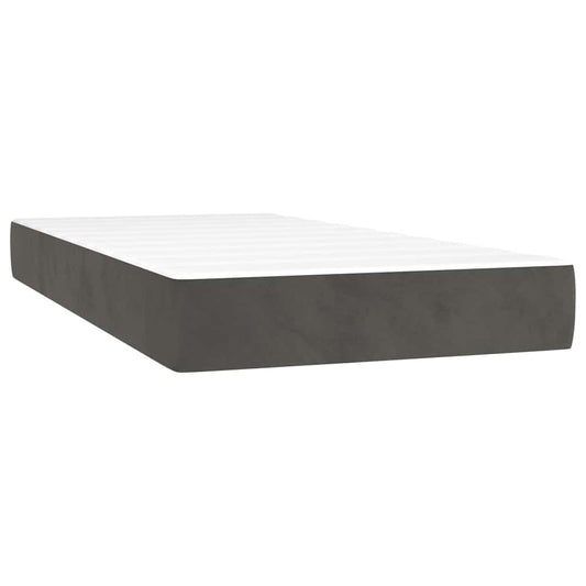 vidaXL Pocket Spring Bed Mattress Medium Dark Grey 100x190x20 cm Twin
