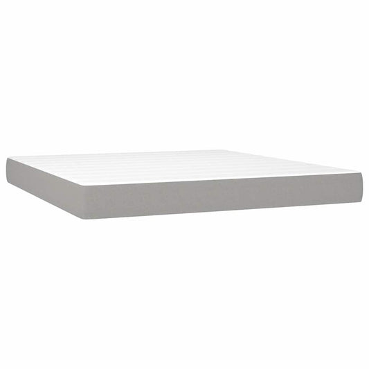 vidaXL Pocket Spring Bed Mattress Medium Light Grey 152x203x20cm Queen