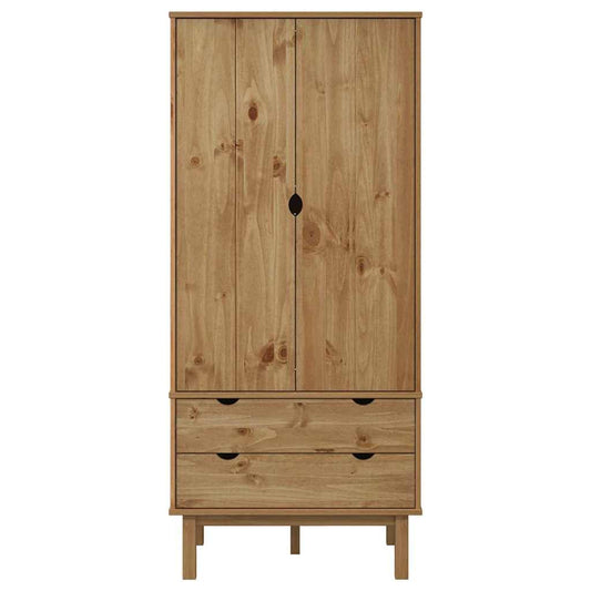 vidaXL Wardrobe "OTTA" 76,5x53x172 cm Solid Wood Pine