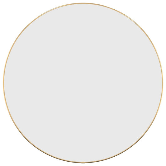 vidaXL Wall Mirror Gold Ø 60 cm Round