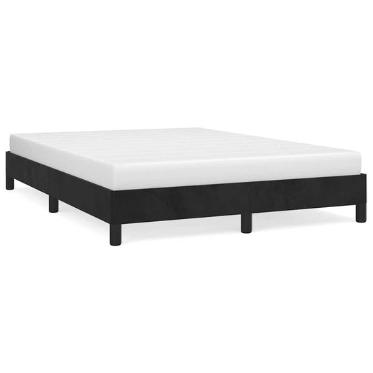 vidaXL Bed Frame without Mattress Black 135x190 cm Double Velvet