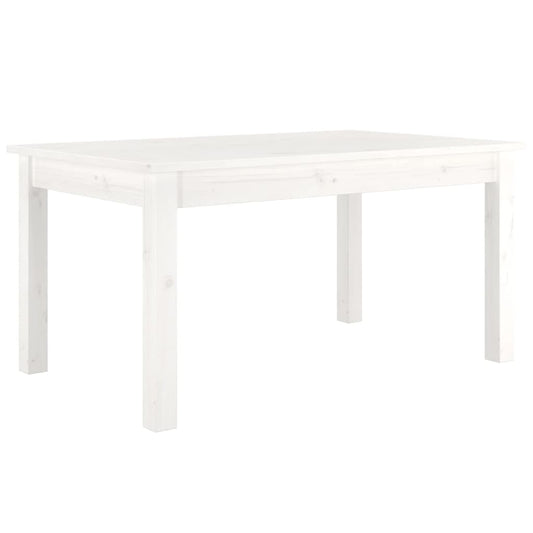 vidaXL Coffee Table White 80x50x40 cm Solid Wood Pine