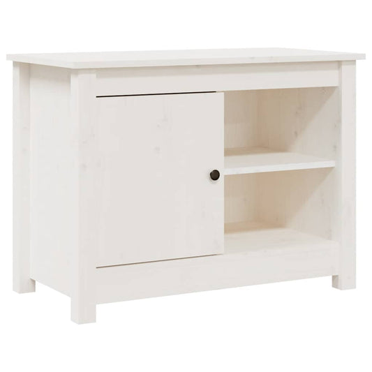 814580 vidaXL TV Cabinet White 70x36,5x52 cm Solid Wood Pine