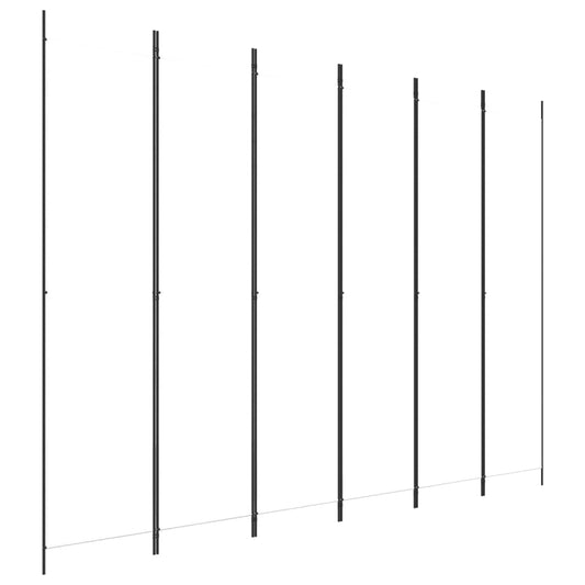 vidaXL 6-Panel Room Divider White 300x220 cm Fabric