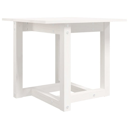 vidaXL Coffee Table White 50x50x45 cm Solid Wood Pine