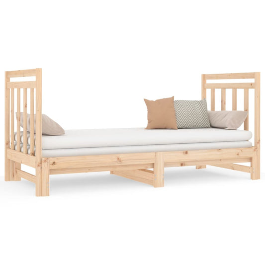 vidaXL Pull-out Day Bed without Mattress 2x(90x190) cm