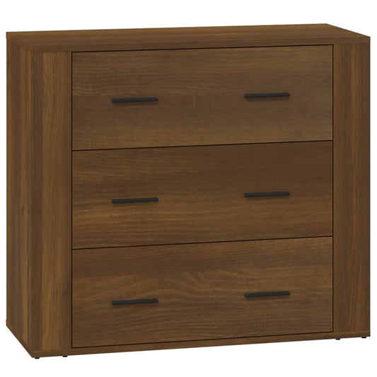 vidaXL Sideboard Brown Oak 80x33x70 cm Engineered Wood