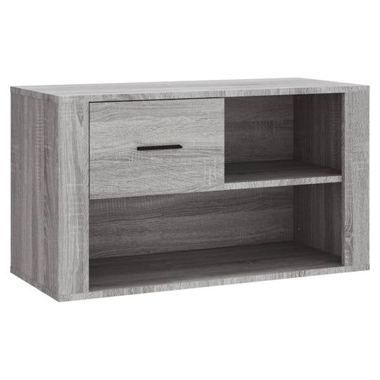 vidaXL Shoe Cabinet Grey Sonoma 80x35x45 cm Engineered Wood