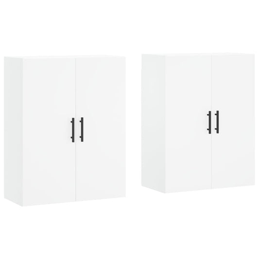 vidaXL Wall Mounted Cabinets 2 pcs White 69,5x34x90 cm