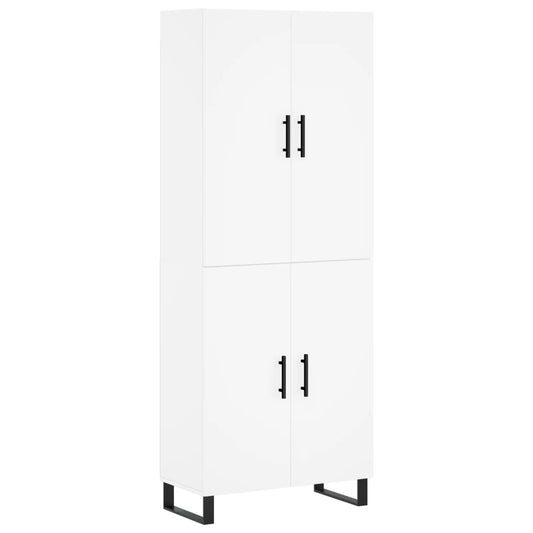 vidaXL Highboard White 69,5x34x180 cm Engineered Wood