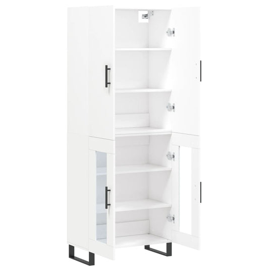 vidaXL Highboard White 69,5x34x180 cm Engineered Wood