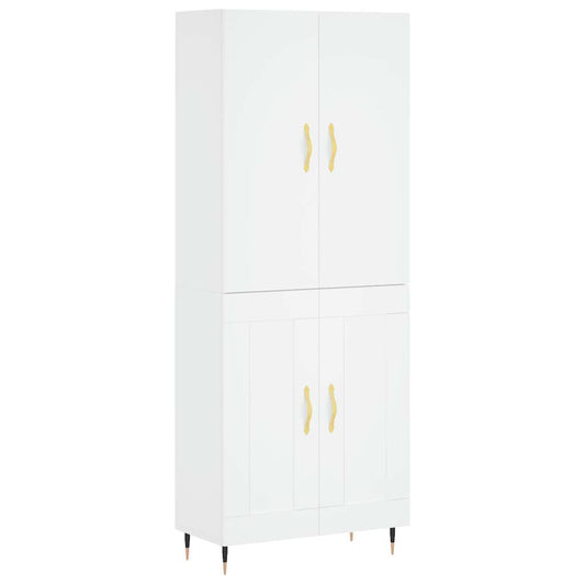 vidaXL Highboard White 69,5x34x180 cm Engineered Wood