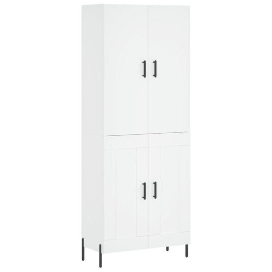 vidaXL Highboard White 69.5x34x180 cm Engineered Wood