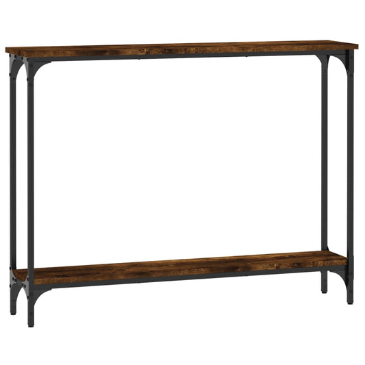vidaXL Console Table Smoked Oak 100x22,5x75 cm Engineered Wood