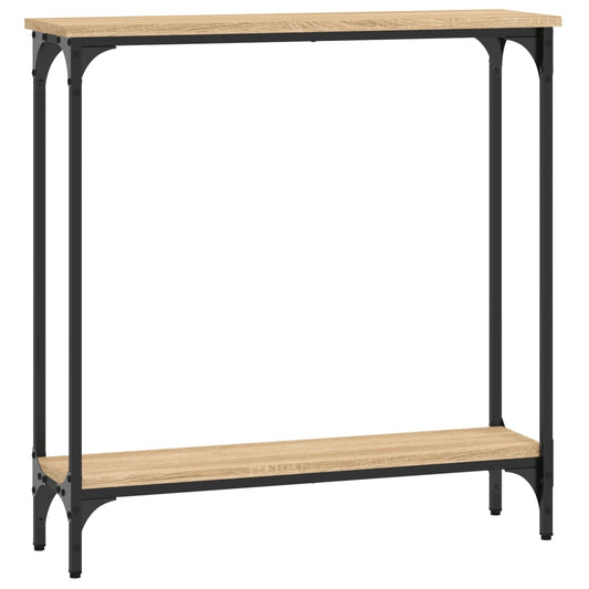 vidaXL Console Table Sonoma Oak 75x22,5x75 cm Engineered Wood