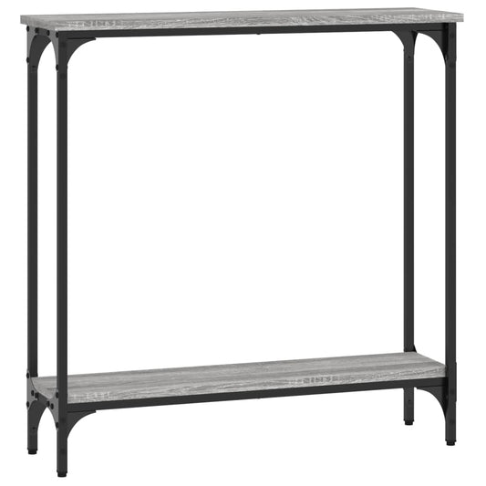 vidaXL Console Table Grey Sonoma 75x22,5x75 cm Engineered Wood