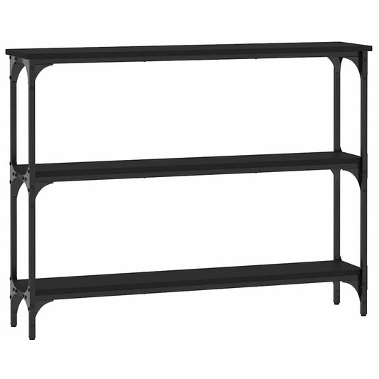 vidaXL Console Table Black 100x22,5x75 cm Engineered Wood
