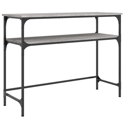vidaXL Console Table Grey Sonoma 100x35,5x75 cm Engineered Wood