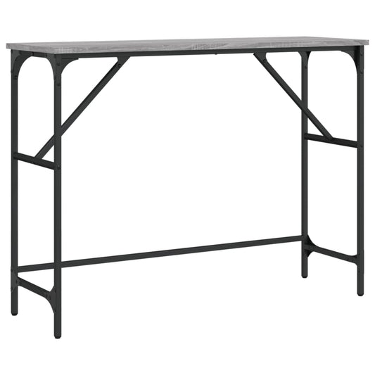 vidaXL Console Table Grey Sonoma 100x32x75 cm Engineered Wood