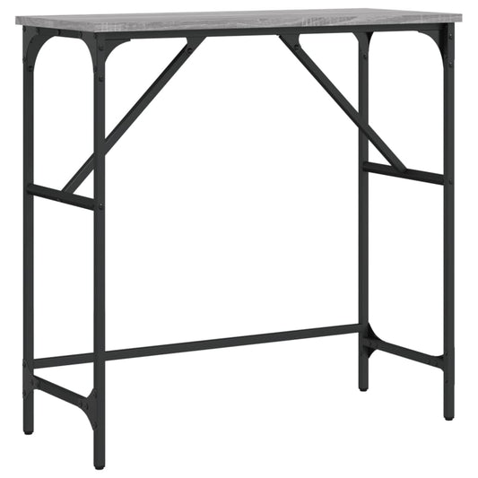 vidaXL Console Table Grey Sonoma 75x32x75 cm Engineered Wood
