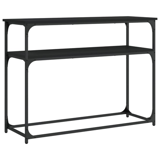 vidaXL Console Table Black 100x35,5x75 cm Engineered Wood