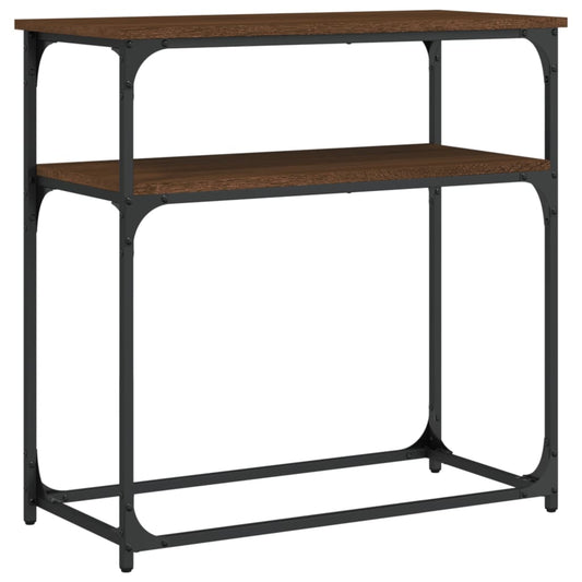 vidaXL Console Table Brown Oak 75x35,5x75 cm Engineered Wood
