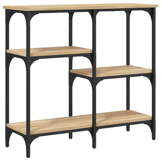 vidaXL Console Table Sonoma Oak 80x29x75 cm Engineered Wood
