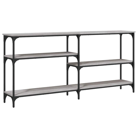 vidaXL Console Table Grey Sonoma 160x29x75 cm Engineered Wood