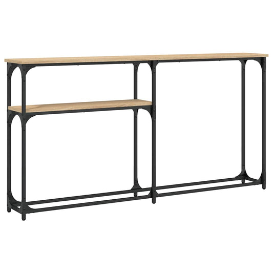 vidaXL Console Table Sonoma Oak 145x22,5x75 cm Engineered Wood