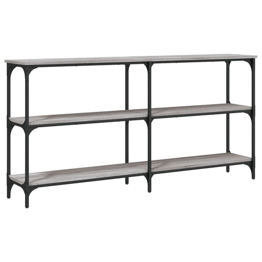 vidaXL Console Table Grey Sonoma 150x29x75 cm Engineered Wood