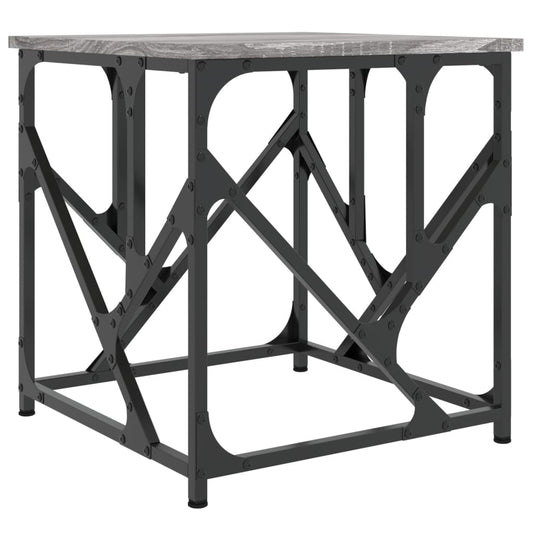 vidaXL Coffee Table Grey Sonoma 45x45x47,5 cm Engineered Wood