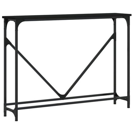 vidaXL Console Table Black 102x22,5x75 cm Engineered Wood
