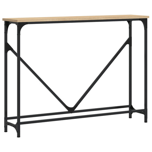 vidaXL Console Table Sonoma Oak 102x22,5x75 cm Engineered Wood