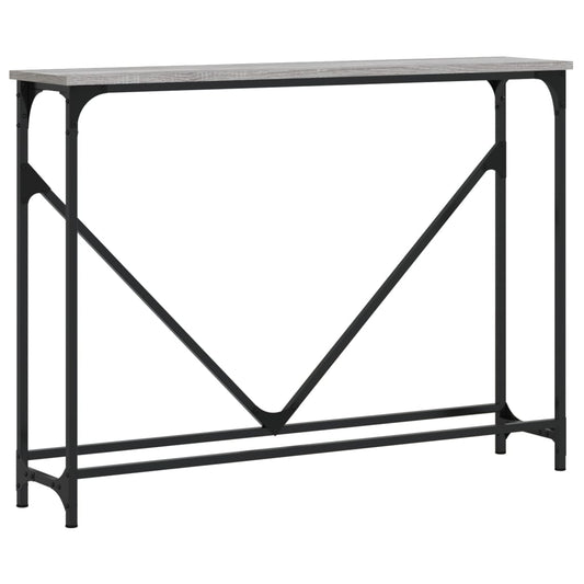 vidaXL Console Table Grey Sonoma 102x22,5x75 cm Engineered Wood