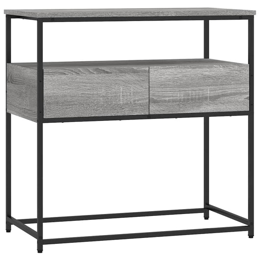 vidaXL Console Table Grey Sonoma 75x40x75 cm Engineered Wood