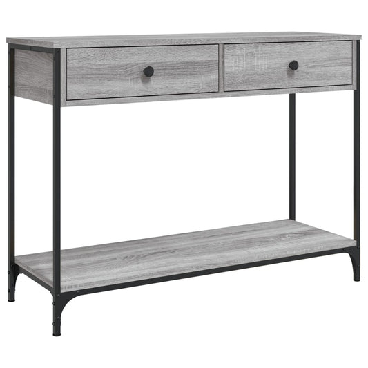 vidaXL Console Table Grey Sonoma 100x34,5x75 cm Engineered Wood